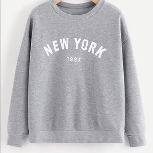 Letter Graphic Drop shoulder marked pullover